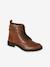 Boots gavroche cuir fille marron - vertbaudet enfant 