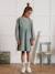 Robe fille en gaze de coton marine+vert - vertbaudet enfant 