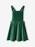 Ensemble robe tablier en velours et t-shirt fille rose+vert - vertbaudet enfant 