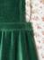 Ensemble robe tablier en velours et t-shirt fille rose+vert - vertbaudet enfant 
