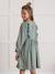 Robe fille en gaze de coton marine+vert - vertbaudet enfant 