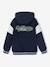 Blouson teddy à capuche amovible garçon marine - vertbaudet enfant 