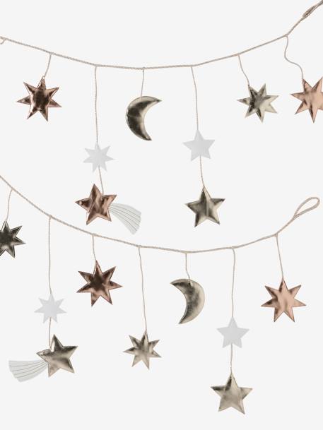 Guirlande de Noël Lune et Etoiles Or or - vertbaudet enfant 