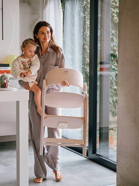 Chaise Haute Click & Fold 4-en-1 blanc+bleu+bois+noir - vertbaudet enfant 