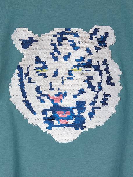 T-shirt à sequins réversibles garçon vert d'eau - vertbaudet enfant 