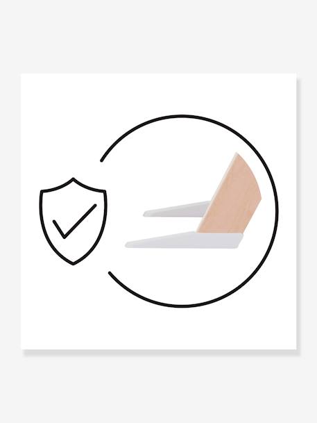 Chaise Haute Click & Fold 4-en-1 blanc+bleu+bois+noir - vertbaudet enfant 