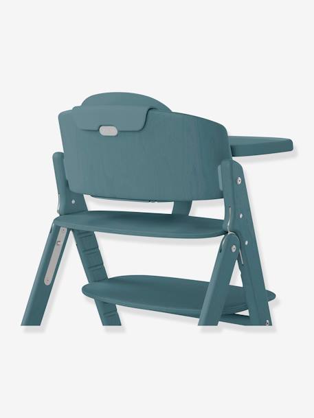 Chaise Haute Click & Fold 4-en-1 blanc+bleu+bois+noir - vertbaudet enfant 