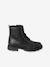 Boots enfant fille vernies synthétique zippées bronze+lot noir+noir+noir imprimé - vertbaudet enfant 