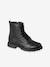 Boots enfant fille vernies synthétique zippées bronze+lot noir+noir+noir imprimé - vertbaudet enfant 