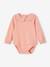 Lot 2 bodies tee-shirt bébé en coton bio rose - vertbaudet enfant 