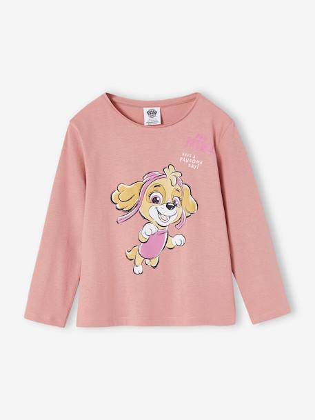 Tee-shirt Pat Patrouille fille manches longues blush - vertbaudet enfant 