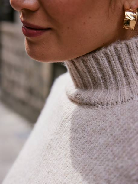 Pull de grossesse évolutif 2 en 1 beige chiné - vertbaudet enfant 