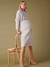 Robe de grossesse en tricot beige+gris perle - vertbaudet enfant 