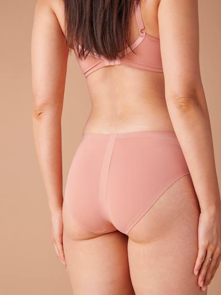 Lot de 3 culottes de grossesse sans coutures en microfibre beige - vertbaudet enfant 