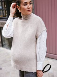 Vêtements de grossesse-Pull, gilet-Pull de grossesse évolutif 2 en 1