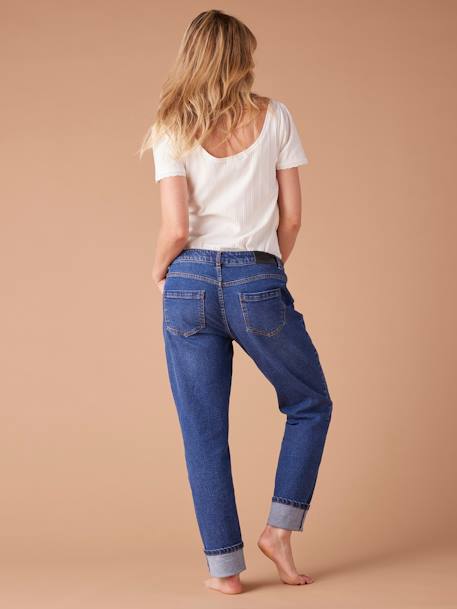 Slim zwangerschapsjeans ENVIE DE FRAISE denimgrijs+gebleekt denim+ongewassen denim - vertbaudet enfant 