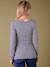 Set van 2 T-shirts voor zwangerschap en borstvoeding van Fiona ENVIE DE FRAISE ecru+zwart - vertbaudet enfant 