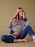 Tee-shirt effet sweat 'Mummy Crush' grossesse marine - vertbaudet enfant 