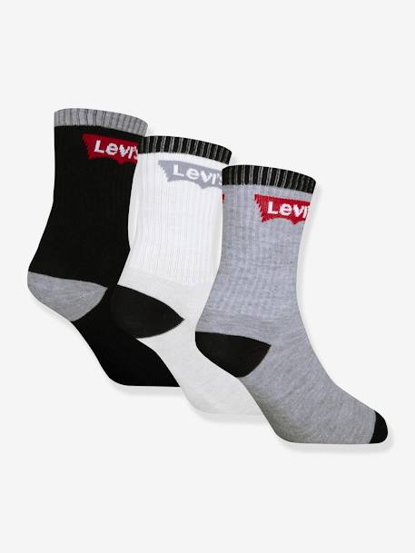 Lot de 3 paires de chaussettes Batwing regular Cut LEVI'S marine+noir+rose - vertbaudet enfant 