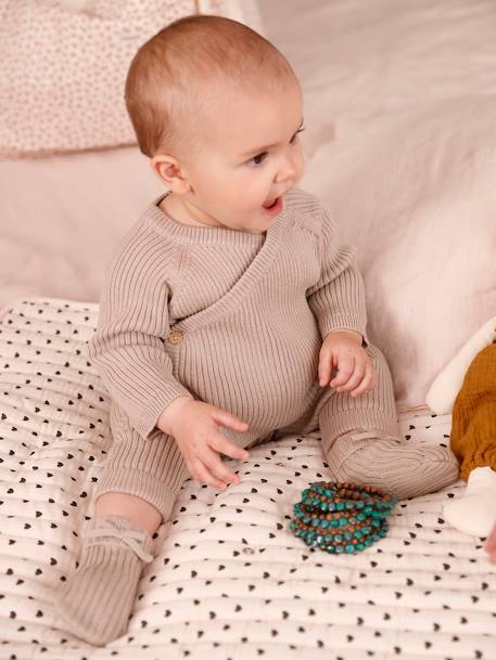 Bébé-Pantalon bébé mixte et chaussons en tricot