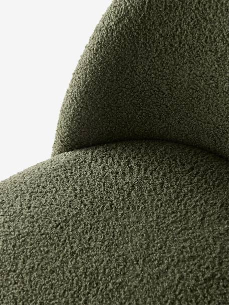 Chaise fausse fourrure enfant cannelle+ivoire+kaki - vertbaudet enfant 