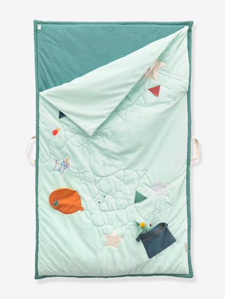 Tapis d'éveil et sac de couchage S rose+vert - vertbaudet enfant 