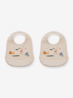 Puériculture-Repas-Lot 2 bavoirs Tilda en silicone -