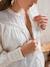 Blouse effet broderie grossesse et allaitement blanc - vertbaudet enfant 