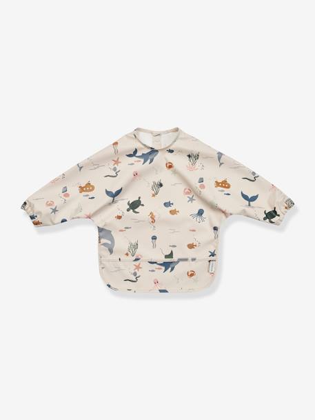 Bavoir à manches Merle - blanc+écru+rose pâle - vertbaudet enfant 