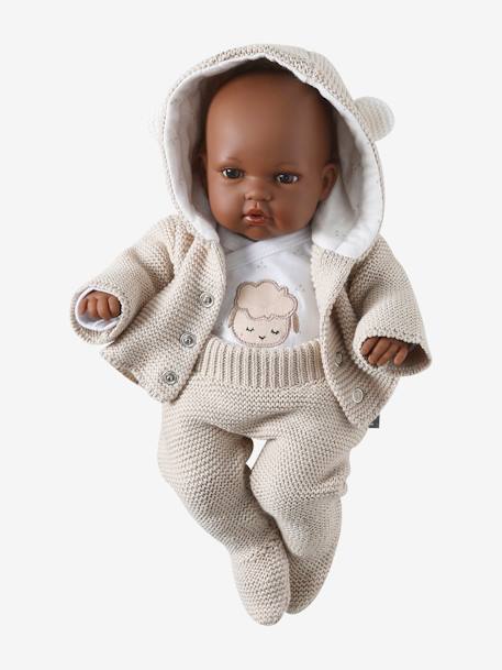 Ensemble 3 pièces vêtements pour poupon beige - vertbaudet enfant 