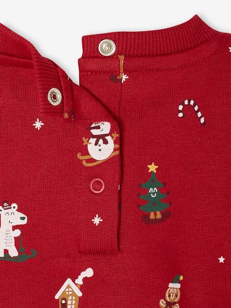 Coffret Noël sweat et bonnet bébé rouge - vertbaudet enfant 