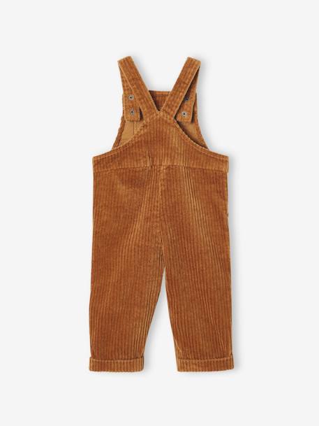 Salopette large en velours bébé garçon caramel - vertbaudet enfant 