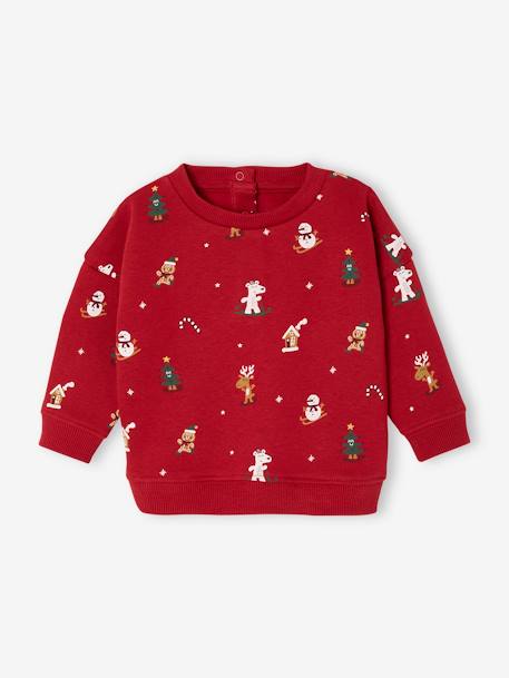 Kerstcadeauset babytrui + muts rood - vertbaudet enfant 