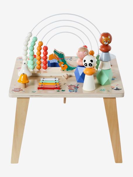 Table d'éveil musicale bois FSC® LES ANIMAUX JOYEUX bois - vertbaudet enfant 