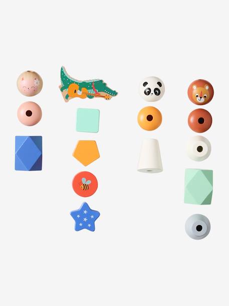 Table d'éveil musicale bois FSC® LES ANIMAUX JOYEUX bois - vertbaudet enfant 