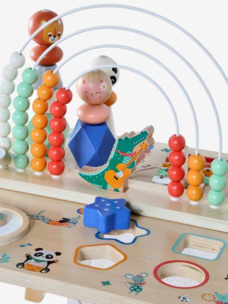 Table d'éveil musicale bois FSC® LES ANIMAUX JOYEUX bois - vertbaudet enfant 
