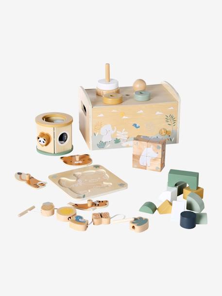 Coffret multi-activités TANZANIE en bois FSC® vert - vertbaudet enfant 