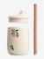 Siliconen beker met rietje Ellis - LIEWOOD beige+ecru - vertbaudet enfant 