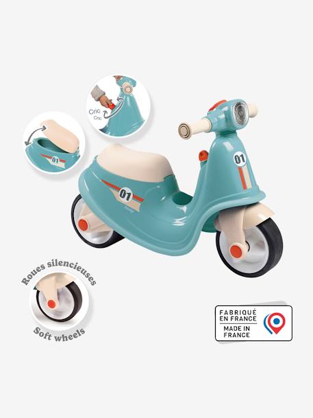 SMOBY loopscooter blauw+rozen - vertbaudet enfant 