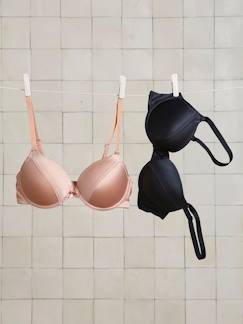 Vêtements de grossesse-lot de 2 soutien-gorge en microfibre satinée 