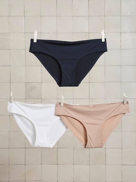 Lot de 3 culottes de grossesse sans coutures beige - vertbaudet enfant 