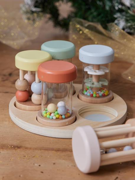 Set van 5 muzikale rammelaars van FSC 100%-hout hout - vertbaudet enfant 