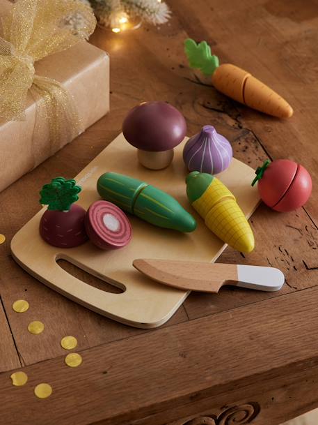 Set de légumes à couper en bois FSC® beige - vertbaudet enfant 