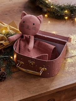 Jouet-Premier âge-Doudous, peluches et jouets en tissu-Doudou en gaze de coton personnalisable et sa valisette