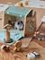 Maison d'activités des animaux Tanzanie en tissu et bois FSC® beige - vertbaudet enfant 