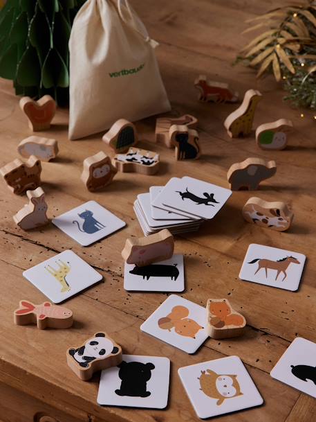 Jeux d'association des animaux en bois FSC® blanc - vertbaudet enfant 