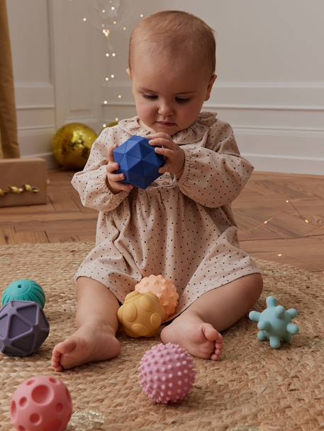 Set van 8 zintuiglijke ballen geel+meerkleurig - vertbaudet enfant 