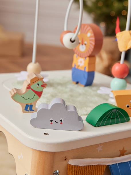 Cube d'activités sensoriel LES ANIMAUX JOYEUX en bois FSC® bois - vertbaudet enfant 