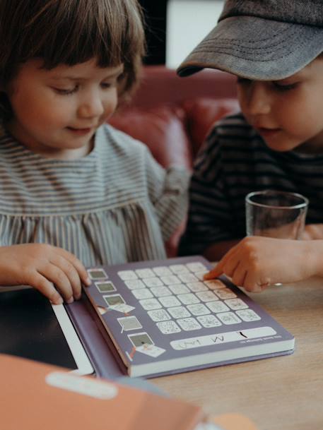 Tablette à dessin Kidydraw mini jaune+violet - vertbaudet enfant 