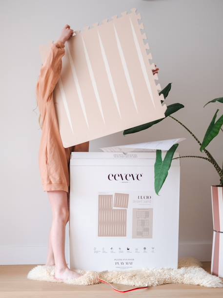 Tapis de jeu puzzle Lucio marron - vertbaudet enfant 